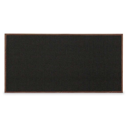 United Visual Products Combo Board, 60"x36", Bronze Frame/Black Porcelain & Rubber UVDECORK6036BZ-BLKPORC-RUBBER